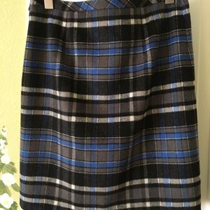 Talbots plaid skirt
